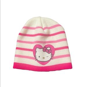 Hello Kitty Striped Beanie